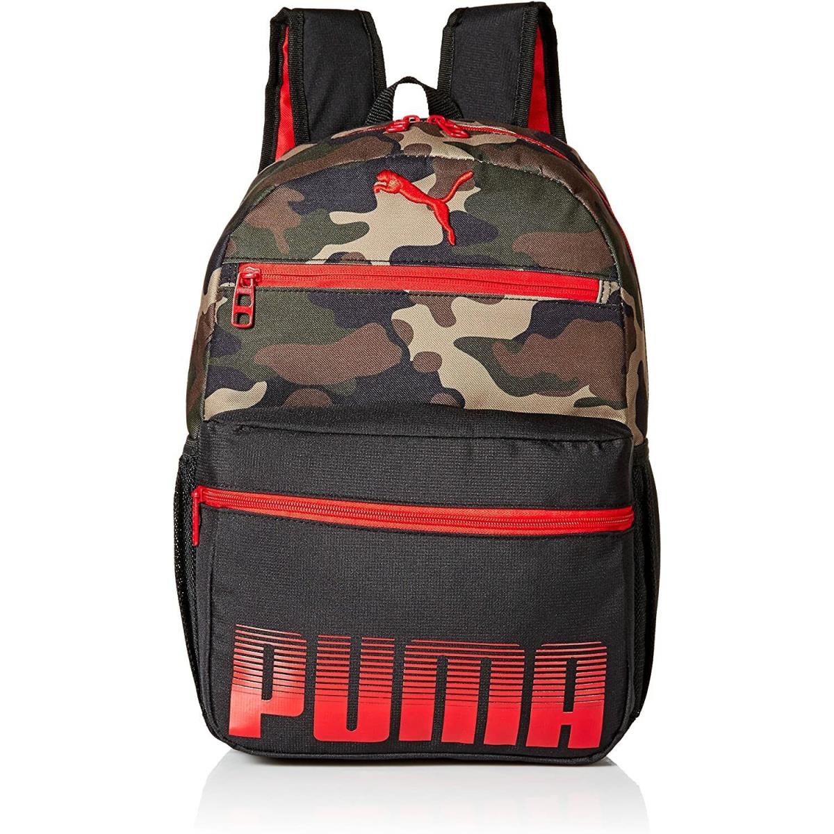 Puma Kids` Meridian Backpack Red/Camo Backpack