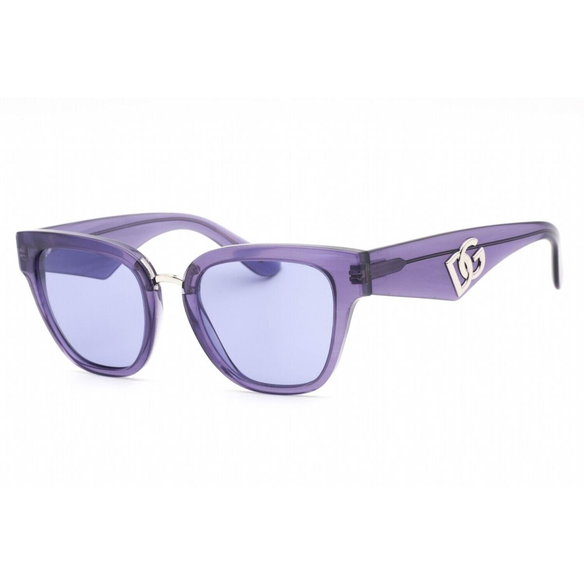 Dolce Gabbana DG4437 34071A Sunglasses Purple Frame Purple Lenses 51mm