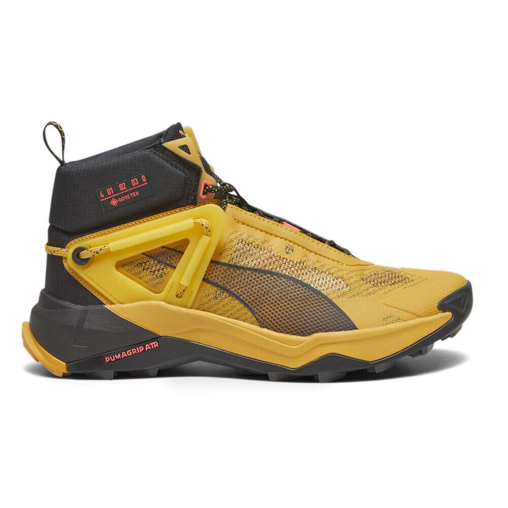 Puma Explore Nitro Mid Gtx Hiking Mens Yellow Sneakers Athletic Shoes 37786003 - Yellow