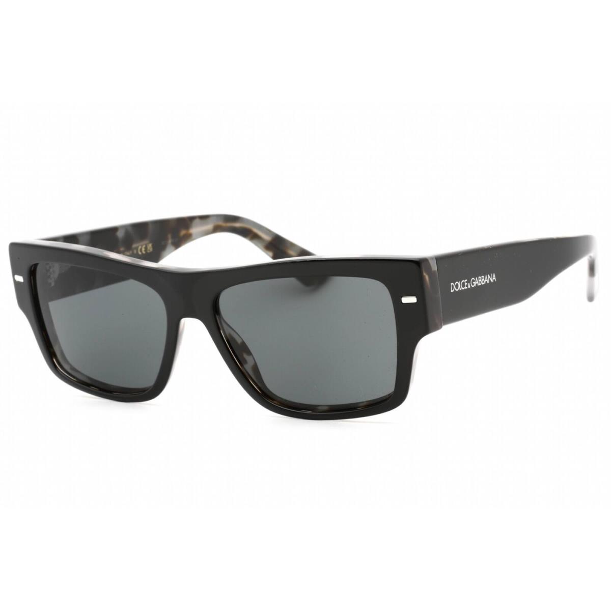 Dolce Gabbana Men`s Sunglasses Black On Grey Tortoise Full Rim 0DG4451 340387