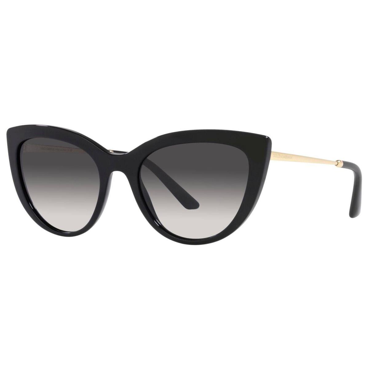 Dolce Gabbana Women`s Black Cat Eye Sunglasses - DG4408-5018G-54 - Italy