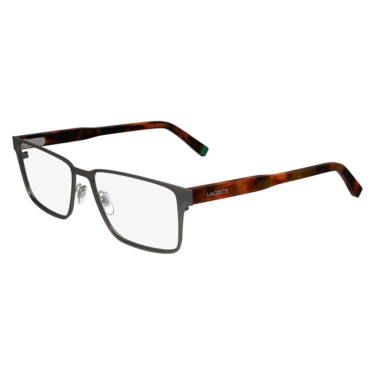 Lacoste L2297 Eyeglasses Men Dark Gunmetal 54mm