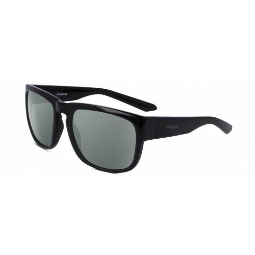 Dragon Alliance RUNE-001 Unisex Designer Polarized Sunglasses Black 58 mm 4 Opt Smoke Grey Polar