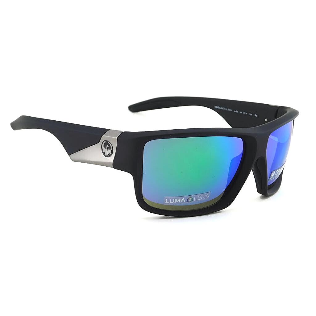 Dragon Deadlock Sunglasses Matte Black / Green Ion Mirror Lumalens