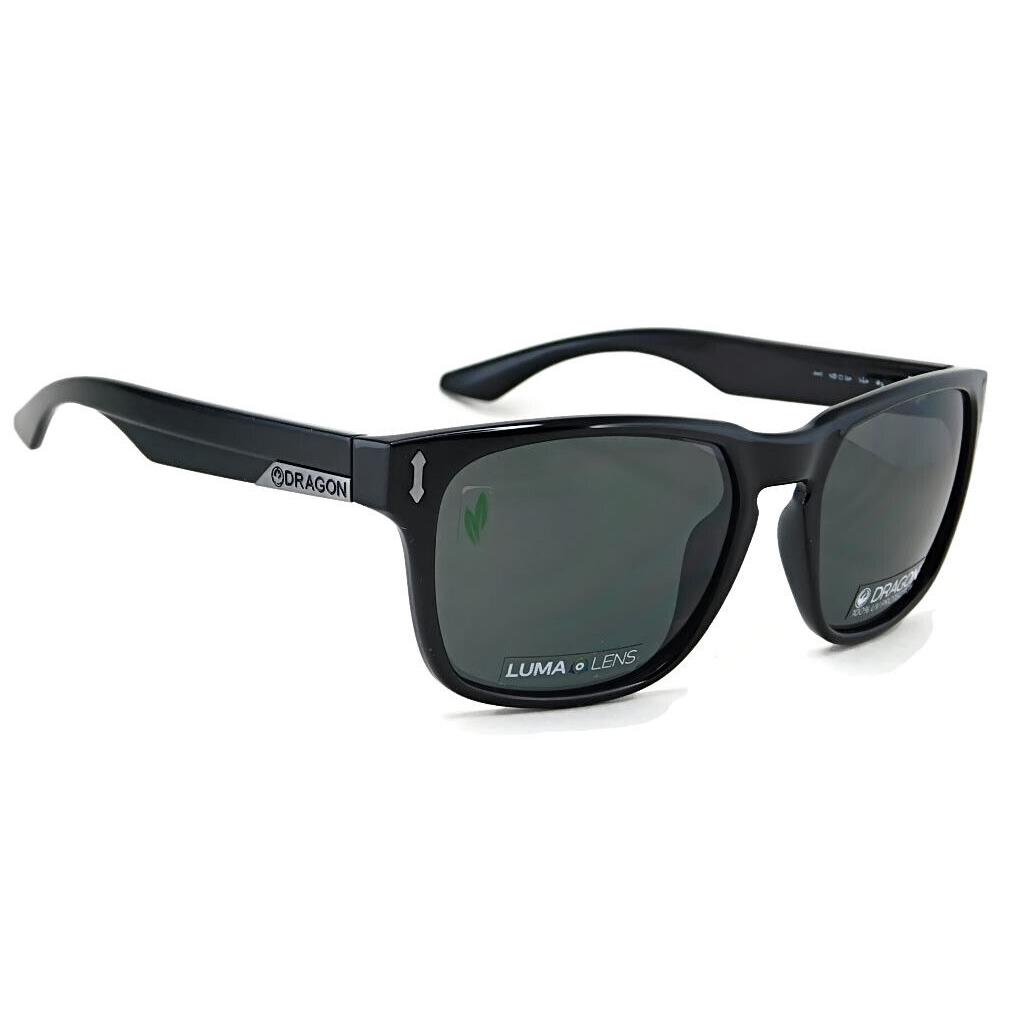 Dragon Monarch XL Sunglasses 001 - Black / Lumalens Smoke Lens