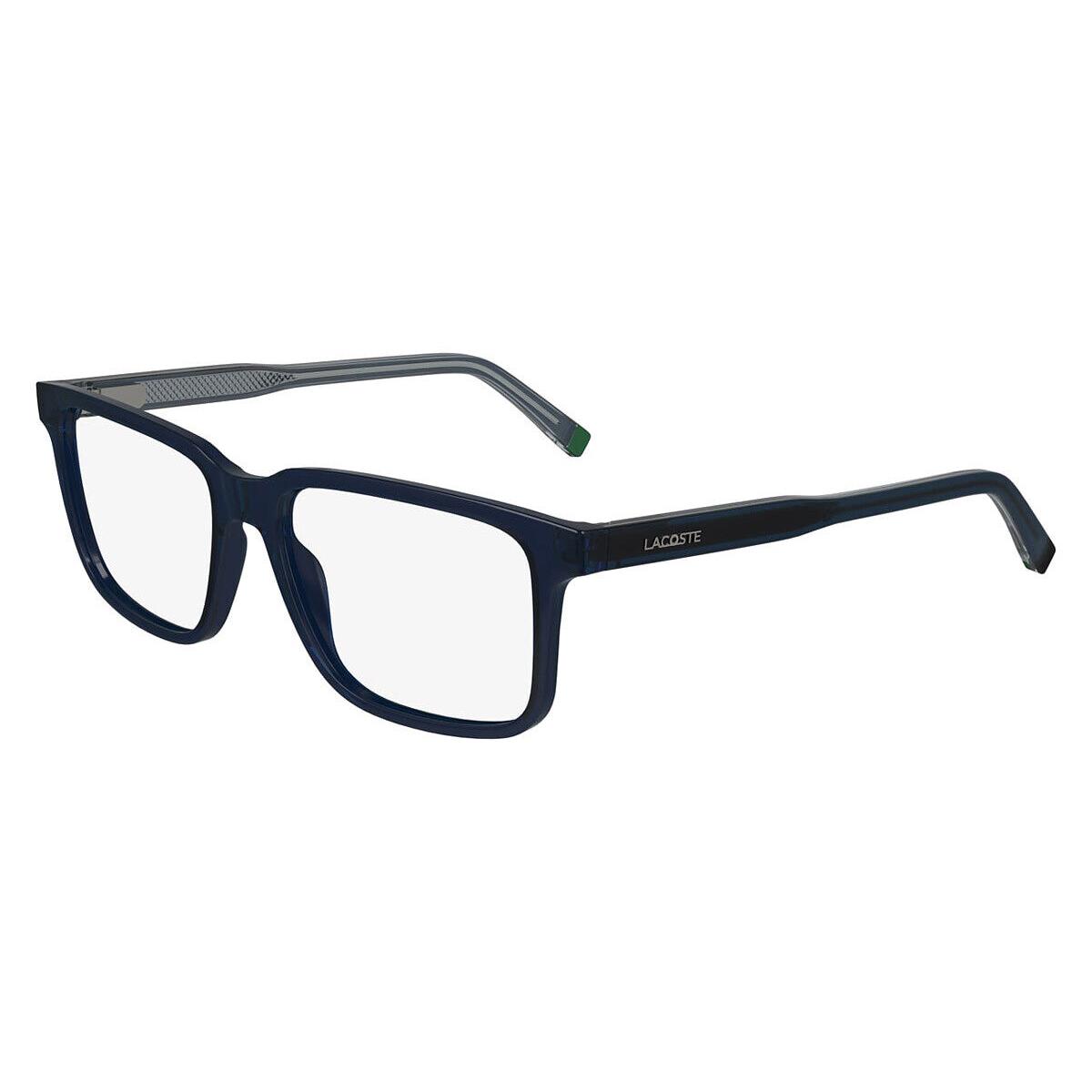 Lacoste L2946 Eyeglasses Unisex Transparent Blue 55mm