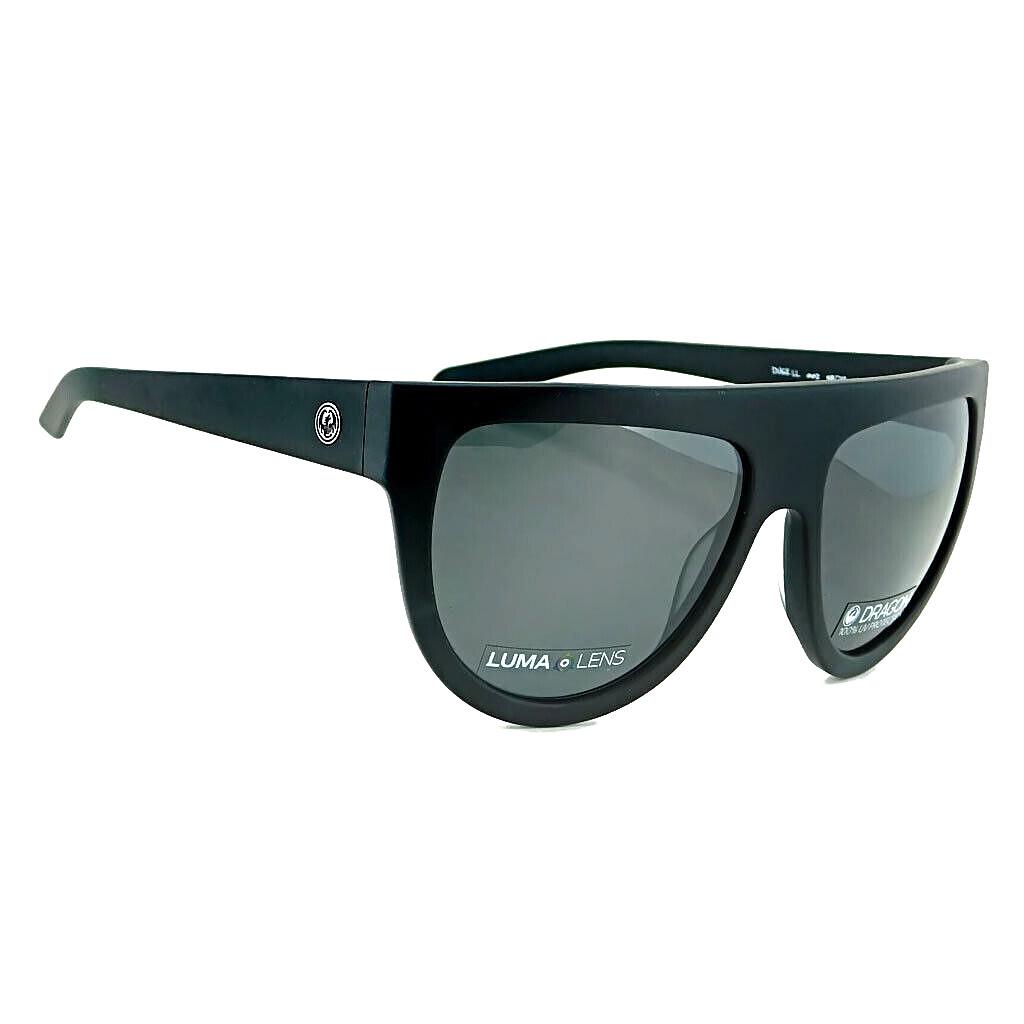 Dragon Dusk Unisex Sunglasses Matte Black / Lumalens Smoke Lens