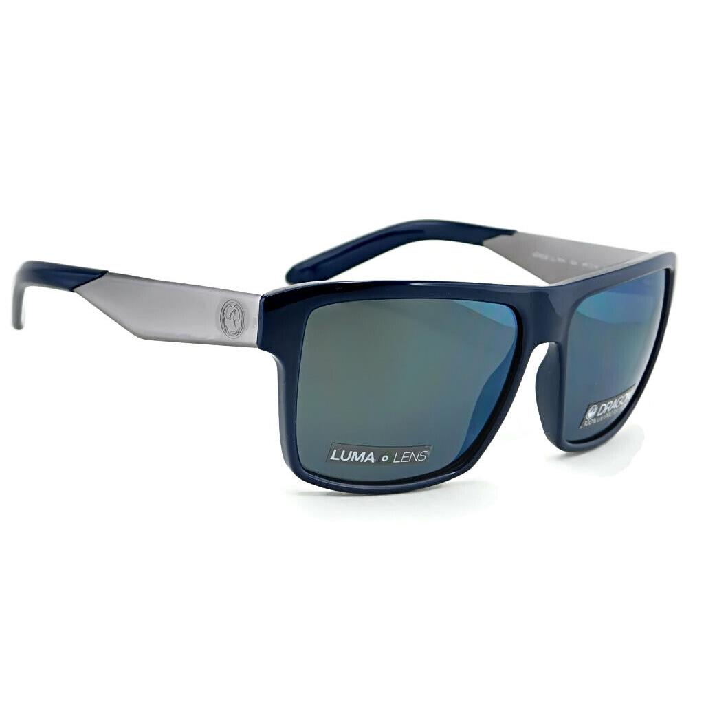 Dragon Space Sunglasses 410 - Navy / Lumalens Smoke Petrol Ion Lens