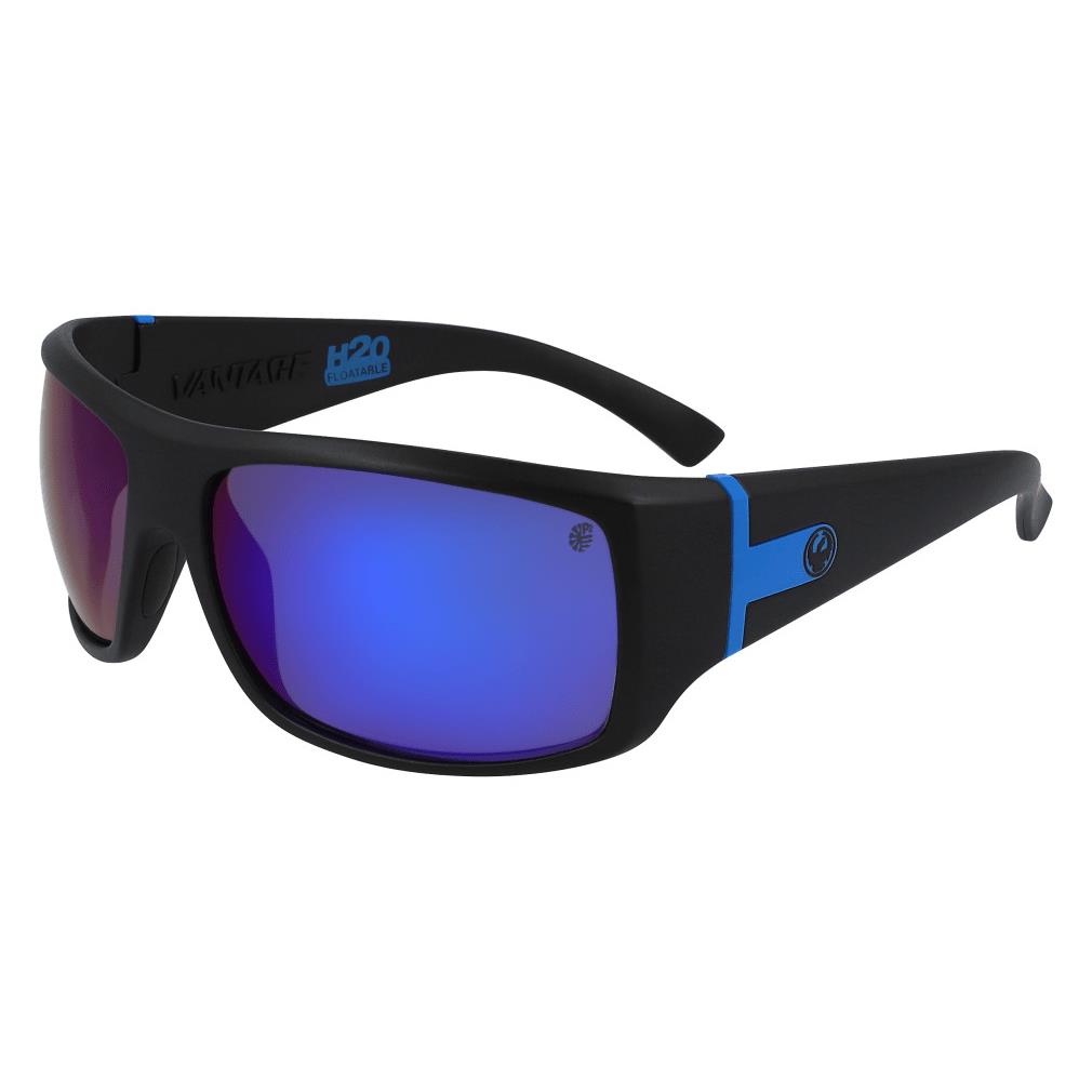 Dragon Mens Vantage Ll H2O Polar Matte Black H2O/Ll Blue Ion Polar Lens Sunglass