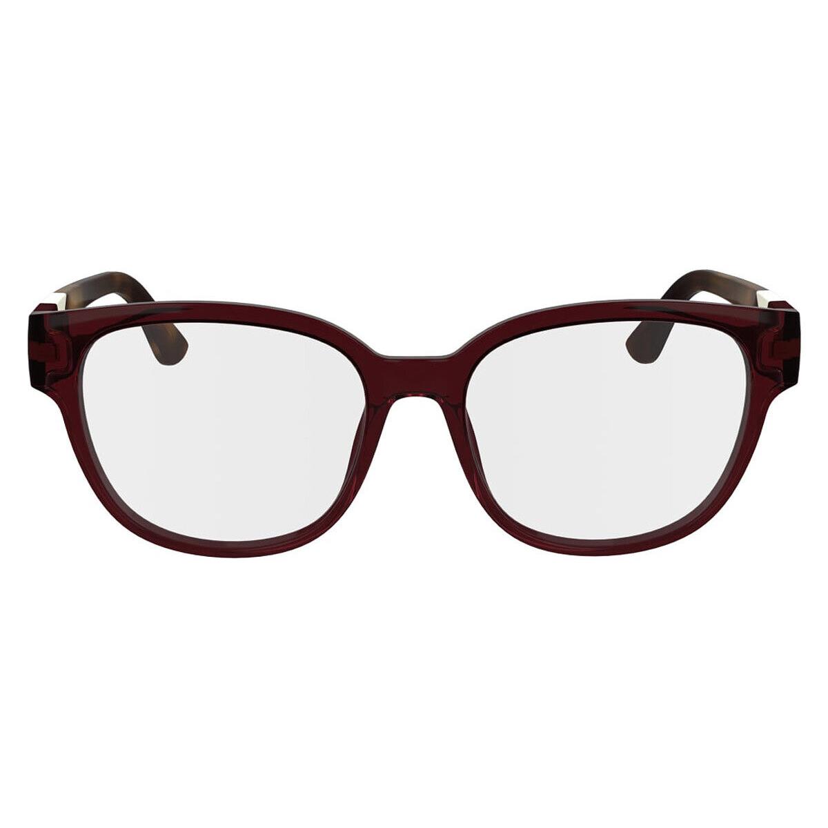 Lacoste L2953 Eyeglasses Women Transparent Burgundy 55mm