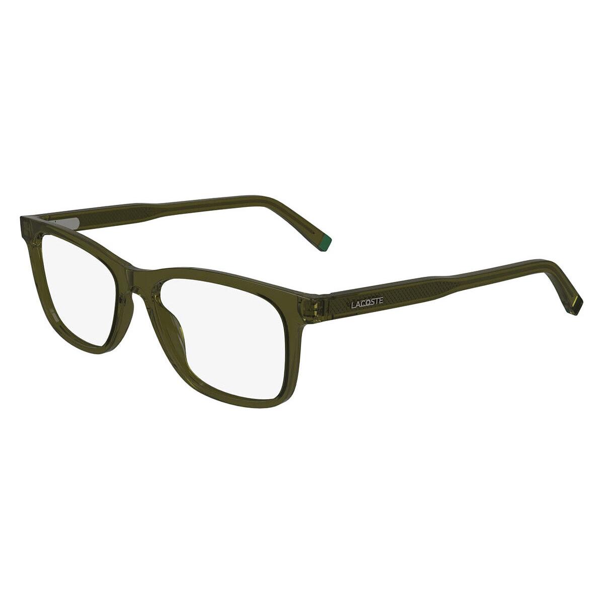 Lacoste L2945 Eyeglasses Men Transparent Khaki 53mm