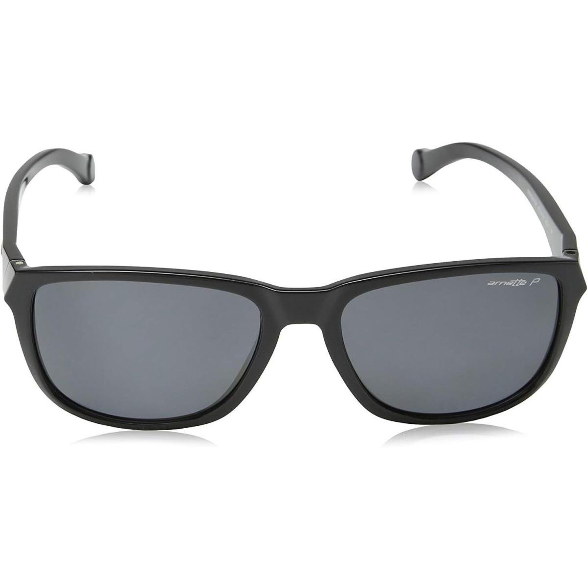 Arnette Straight Cut 4214-41/81 Sunglasses Black/grey Frame 58mm W/polarized Gr