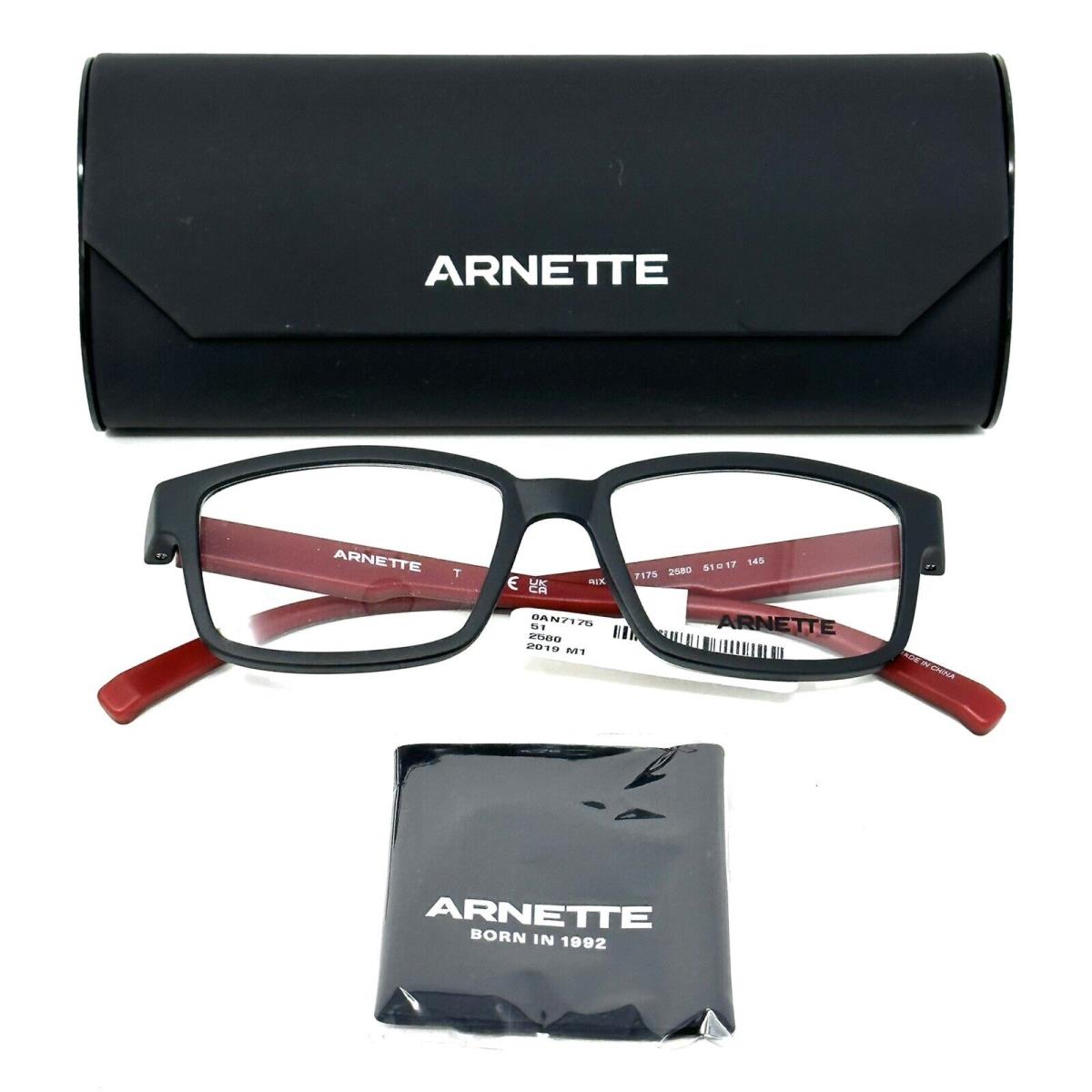 Men s Arnette Sunglasses Red Black 0AN7175 Bixiga 2580 Matte Black Cal.51