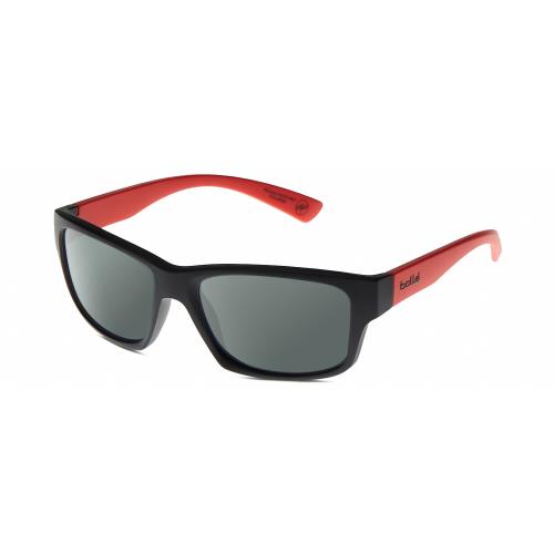 Bolle Holman Unisex Polarized Sunglasses Black Scarlet Red Orange 58mm 4 Options Smoke Grey Polar