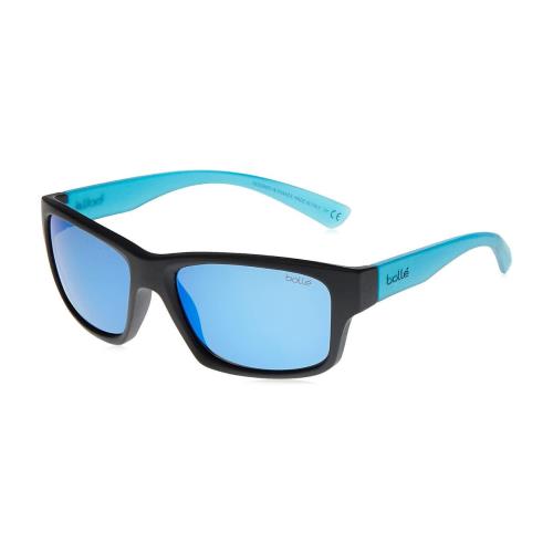 Bolle Holman Unisex Sunglasses Black Sapphire Crystal/polarized Blue Mirror 58mm