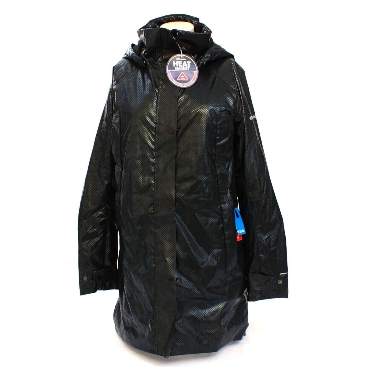 Columbia Black Dawn Watch Black Dot Full Zip Hooded Jacket Women`s