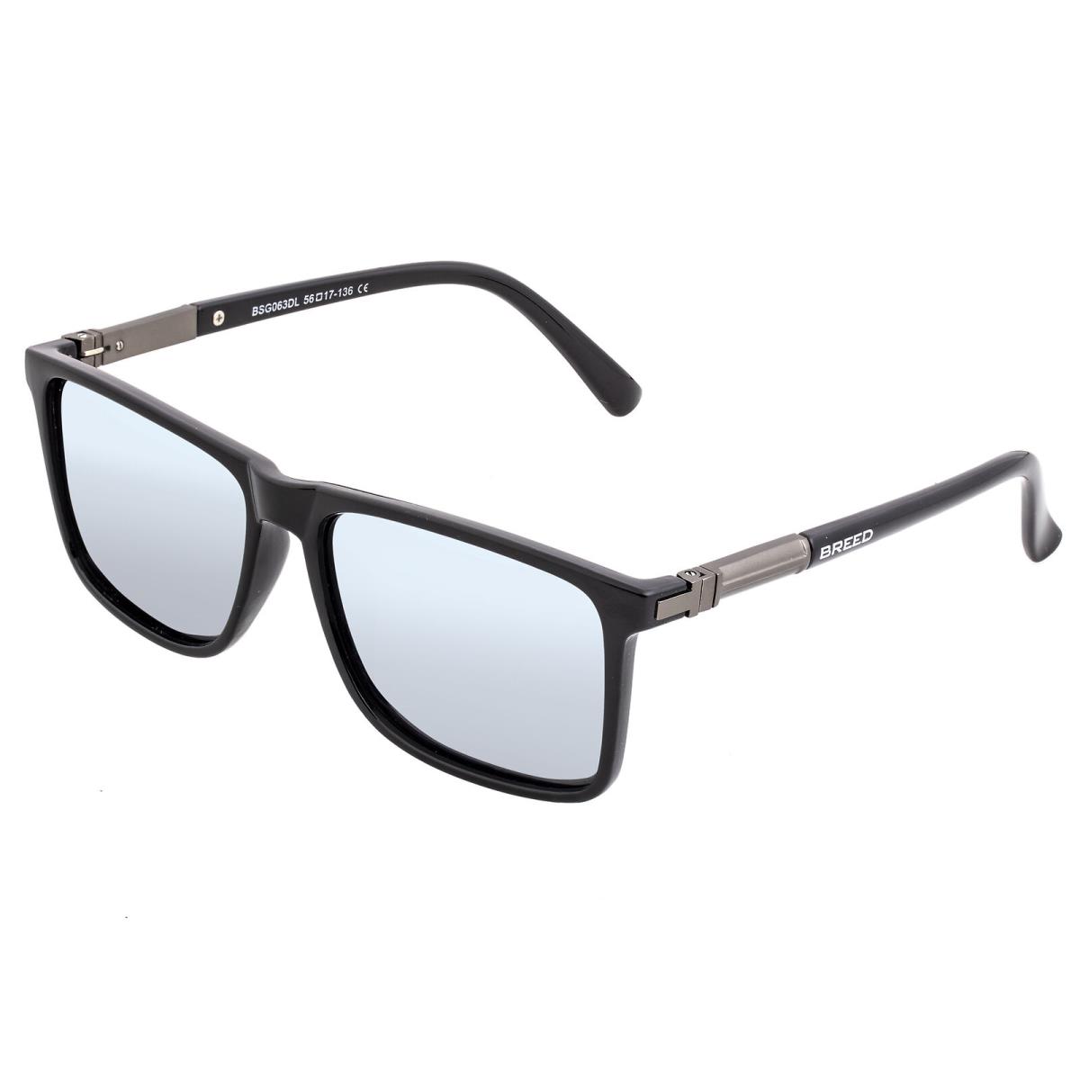 Breed Caelum Polarized Sunglasses - Black/silver - Frame: Black, Lens: Silver