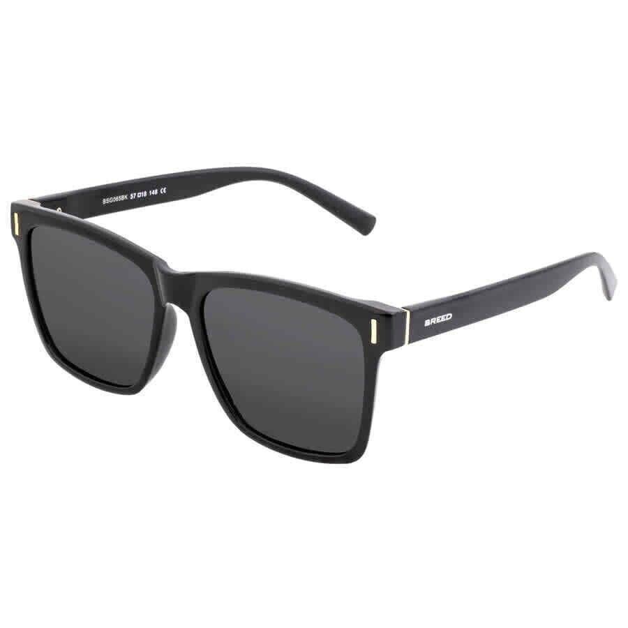 Breed Men`s Black Round Sunglasses BSG065BK BSG065BK