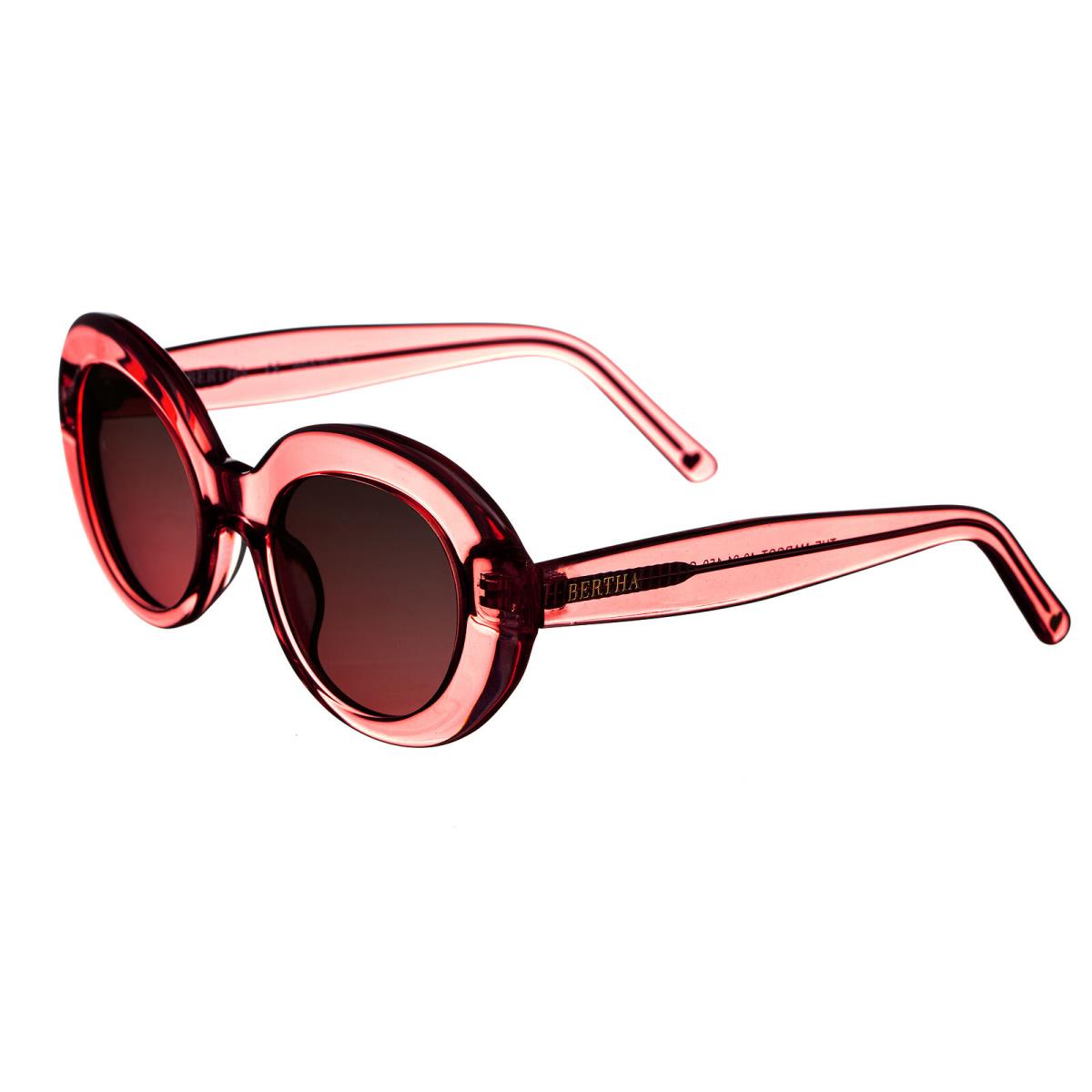 Bertha Margot Handmade in Italy Sunglasses - Red