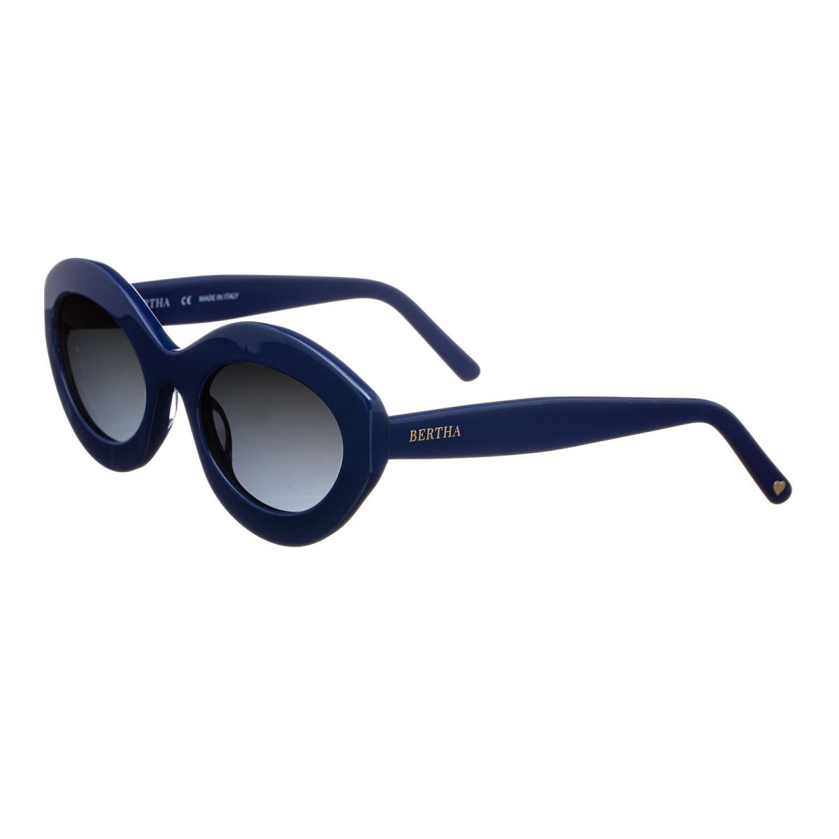 Bertha Severine Handmade in Italy Sunglasses - Navy