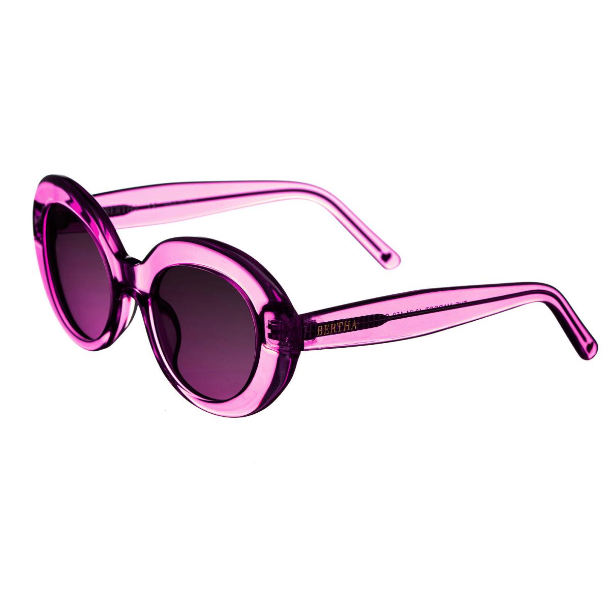 Bertha Margot Handmade in Italy Sunglasses - Purple