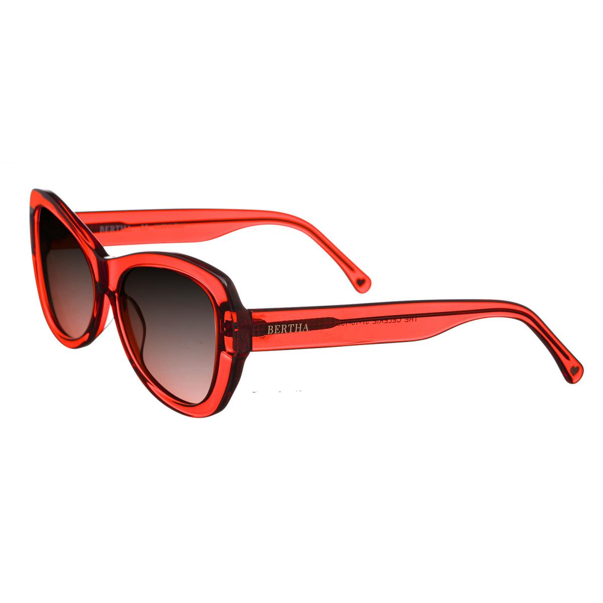 Bertha Celerie Handmade in Italy Sunglasses - Orange