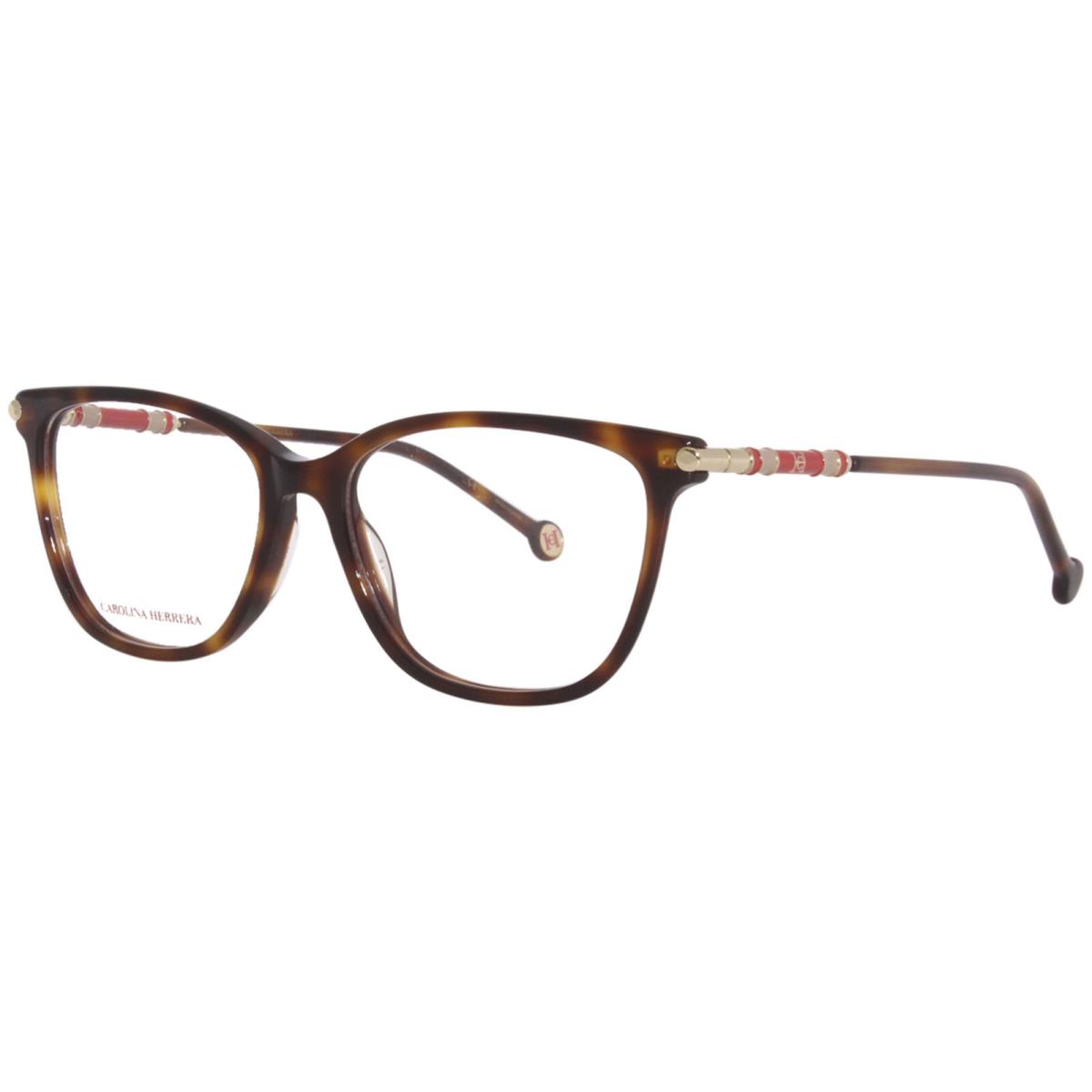 Carolina Herrera CH/0027 05L Eyeglasses Frame Women`s Havana Full Rim 55mm