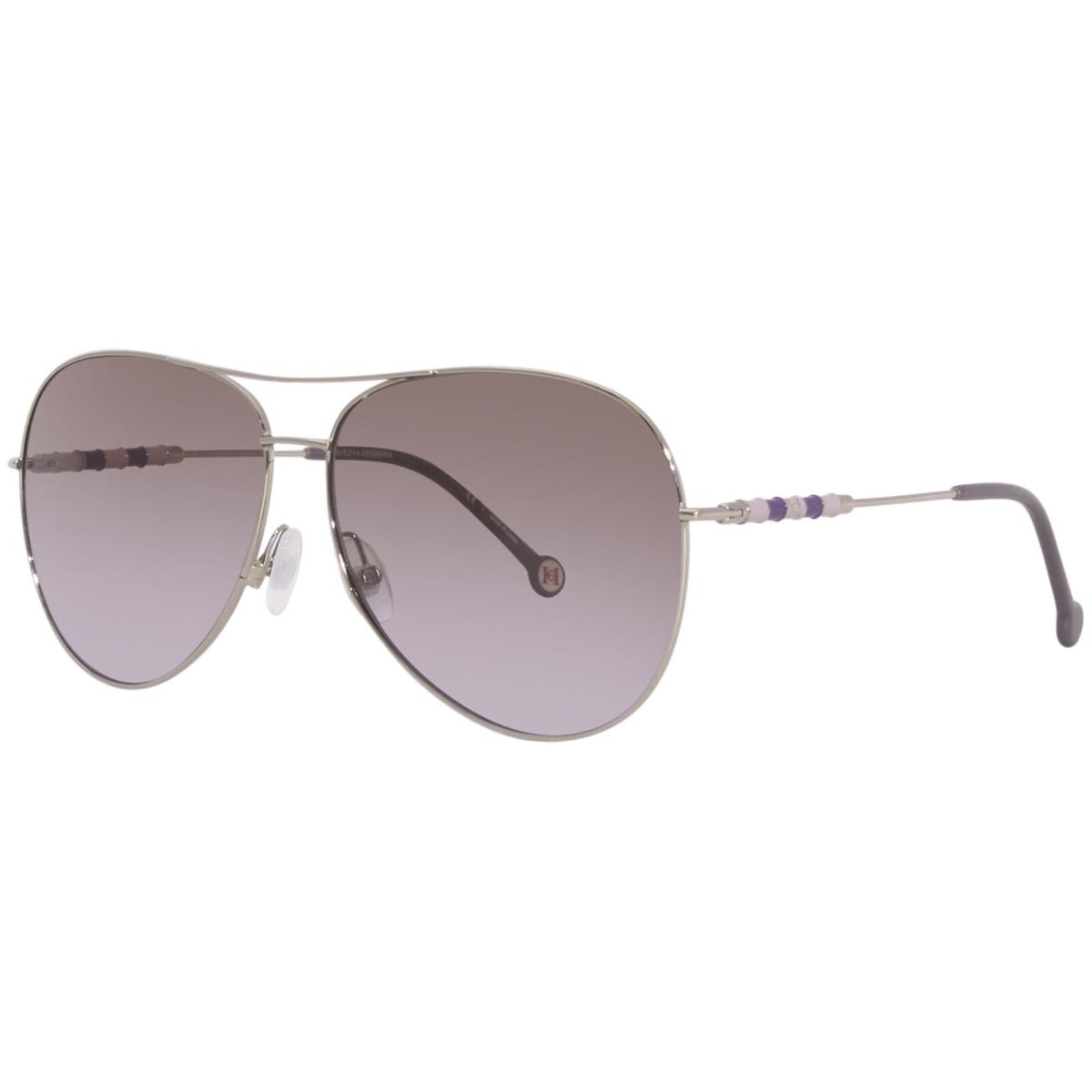 Carolina Herrera CH/0034/S 3YGQR Sunglasses Women`s Light Gold/brown-violet 64mm - Frame: Gold, Lens: Brown