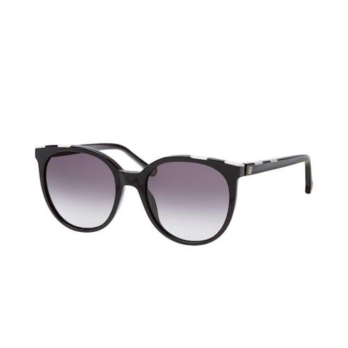 Carolina Herrera Sunglasses She 794 0700 Black/white Round 53mm