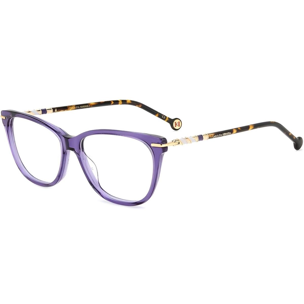 Carolina Herrera Women`s Eyeglasses Violet Havana 56mm Plastic Her 0096 0HKZ