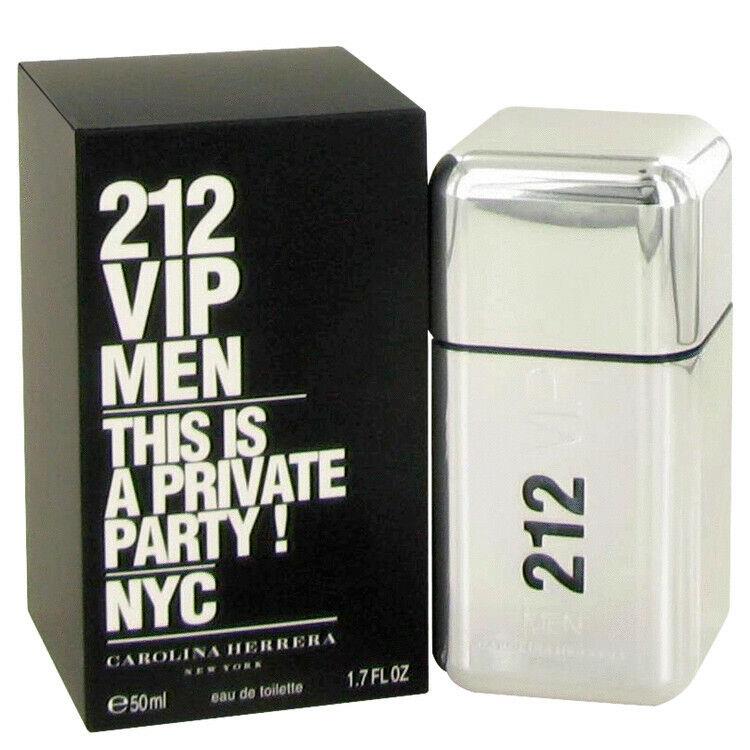 212 Vip by Carolina Herrera Eau De Toilette Spray 1.7 oz Men