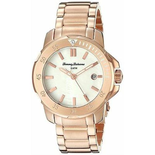 Tommy Bahama TB4066 Mop Rose Gold Stainless Womens Watch 10019254