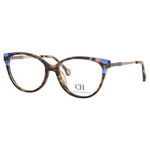 Carolina Herrera VHE851K-0743 Havana Brown Gold Eyeglasses