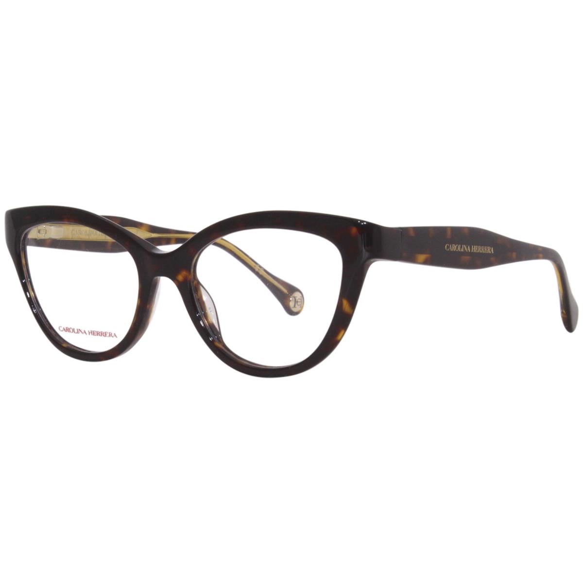 Carolina Herrera CH/0017 086 Eyeglasses Women`s Havana Full Rim Cat Eye 54mm