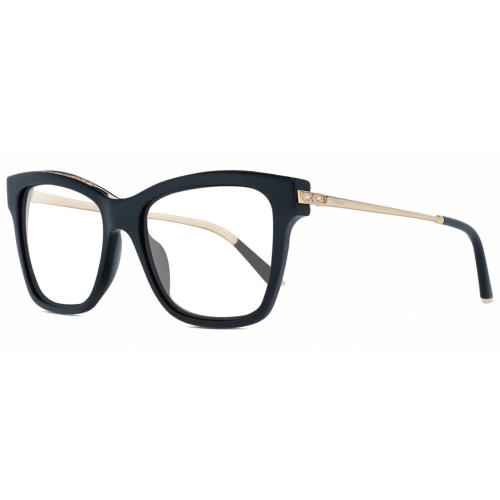 Chopard SCH272S Designer Reading Glasses Gloss Black Gold Silver Gemstone Accent