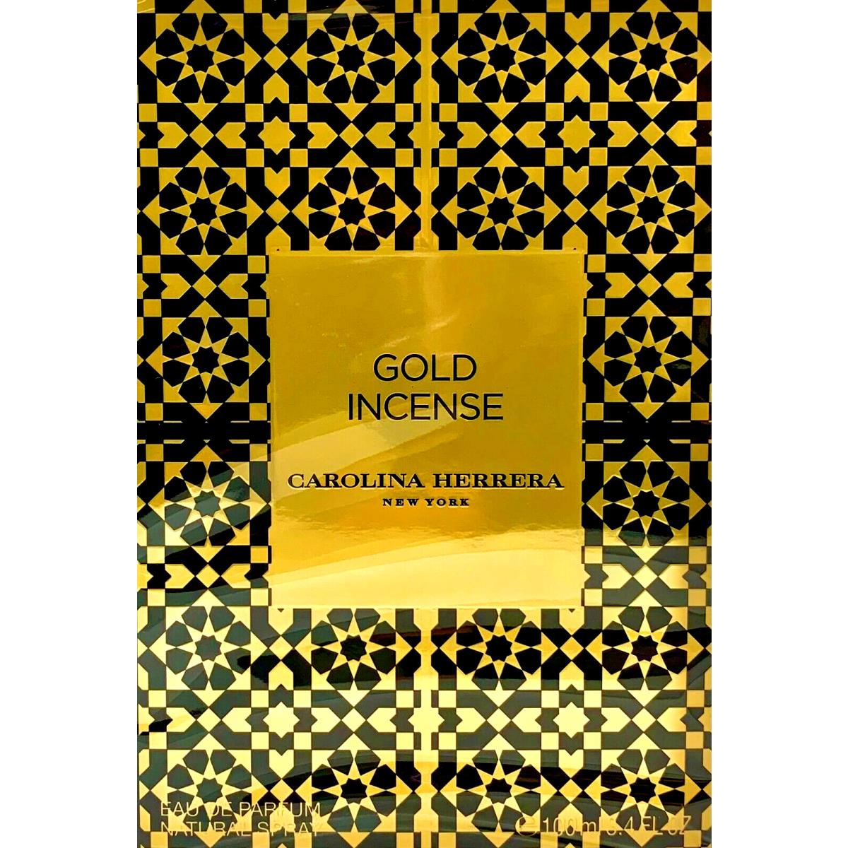 Carolina Herrera Gold Incense Eau DE Parfum Spray Unisex 3.4 Oz / 100 ml