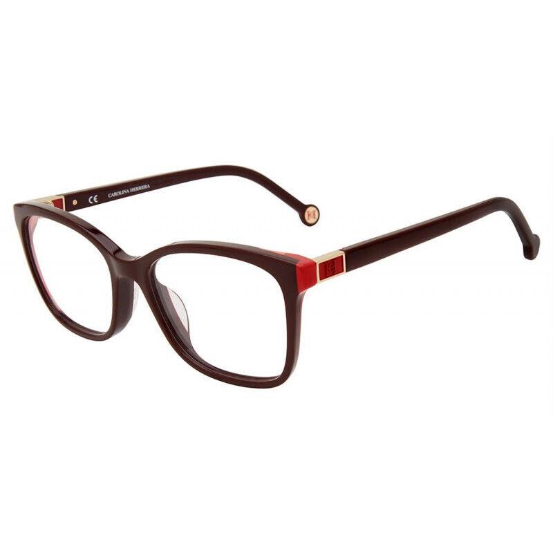 Carolina Herrera VHE874K-09HB-51 Burgundy Eyeglasses