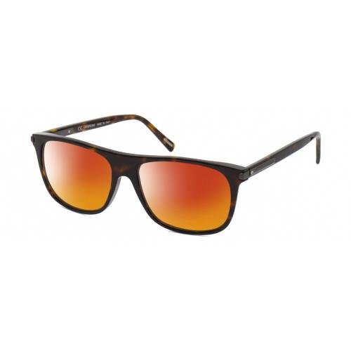 Chopard SCH294 Unisex Polarized Sunglasses Brown Tortoise Gunmetal 57mm 4 Option Red Mirror Polar