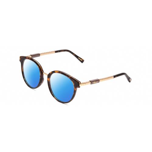 Chopard Ceramic VCH239 Unisex Polarized Sunglasses Brown Tortoise/rose Gold 50mm - Frame: Brown, Lens: Blue Mirror Polar