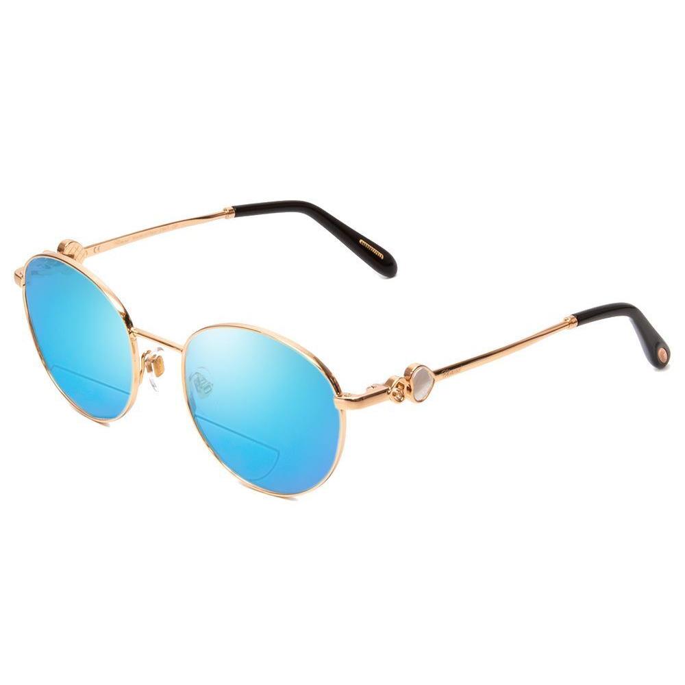 Chopard VCHC52S-08FC Polarized Bi-focal Sunglasses in Copper Gold 51mm 41 Option Blue Mirror