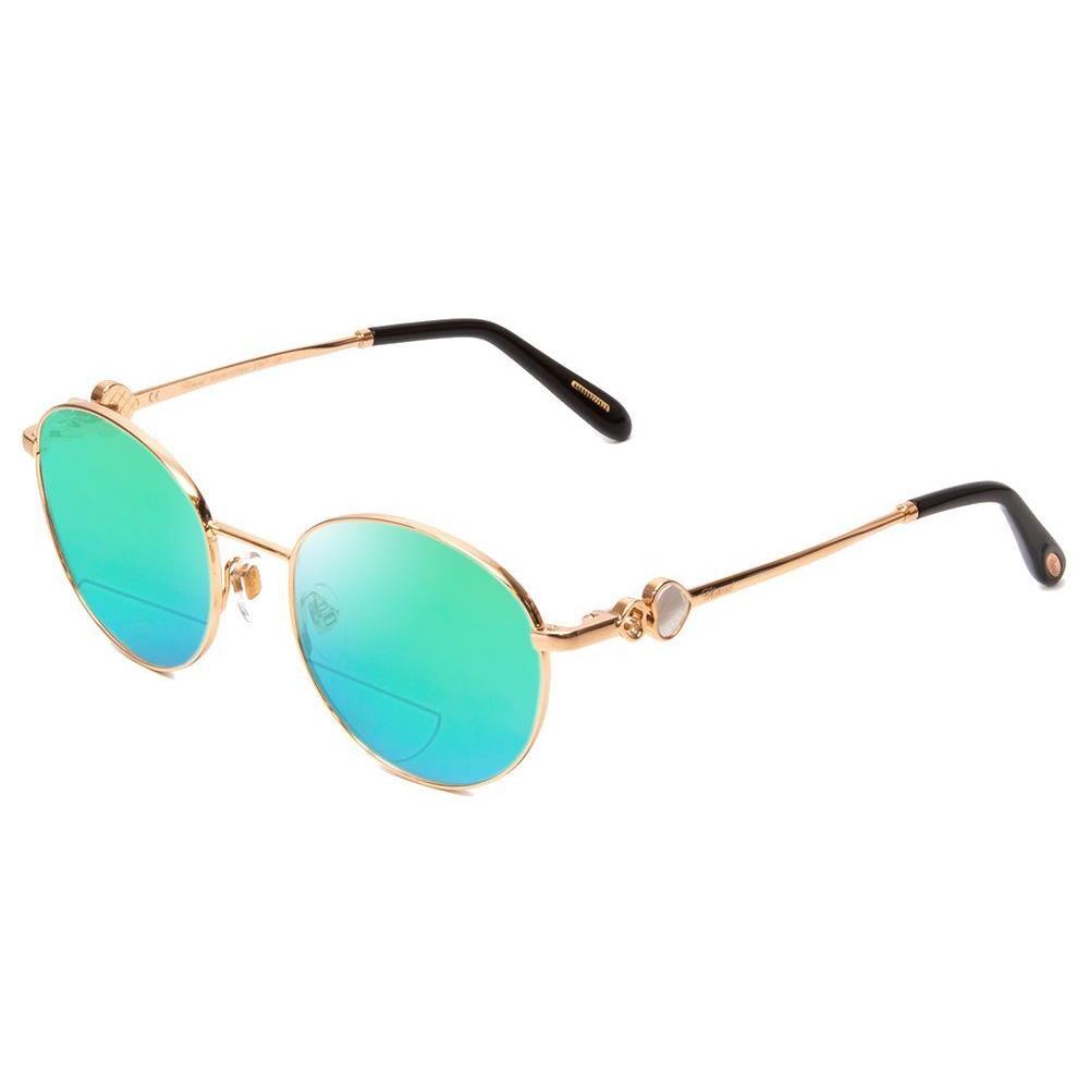 Chopard VCHC52S-08FC Polarized Bi-focal Sunglasses in Copper Gold 51mm 41 Option Green Mirror