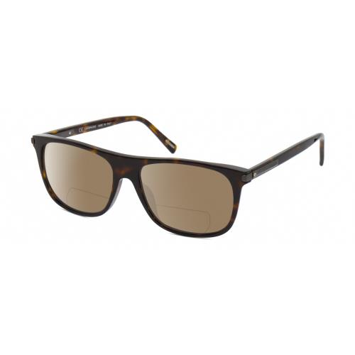 Chopard SCH294 Unisex Polarized Bifocal Sunglasses Brown Tortoise Gunmetal 57 mm Brown