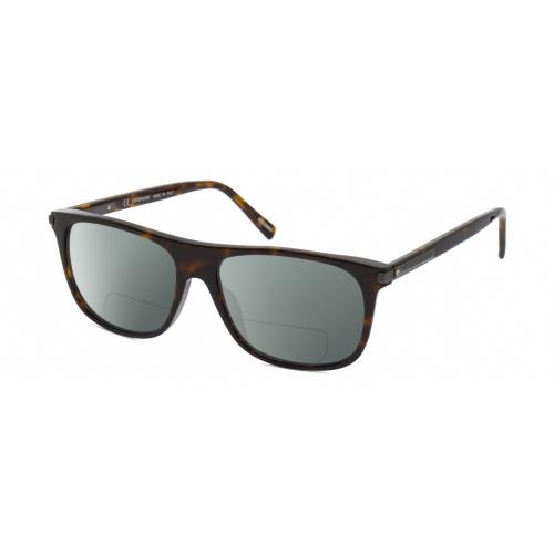 Chopard SCH294 Unisex Polarized Bifocal Sunglasses Brown Tortoise Gunmetal 57 mm Grey