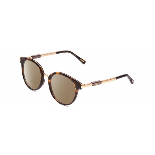 Chopard Ceramic VCH239 Unisex Polarized Bifocal Sunglass Tortoise/rose Gold 50mm Brown