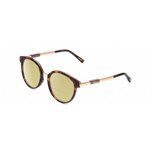 Chopard Ceramic VCH239 Unisex Polarized Bifocal Sunglass Tortoise/rose Gold 50mm Yellow