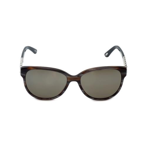 Chopard Designer Sunglasses SCH150S-1EXX in Grey-striped with Brown-mirror Lens