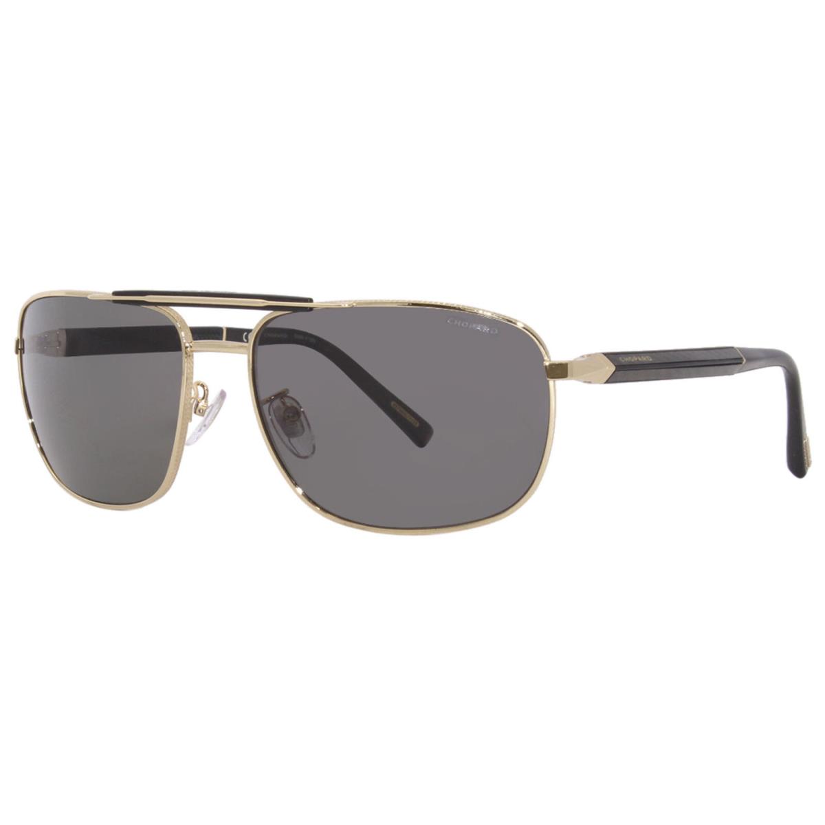 Chopard SCHF81 300P Sunglasses Men`s Gold-shiny Black/polarized Grey Pilot 62mm - Frame: Gold, Lens: Gray