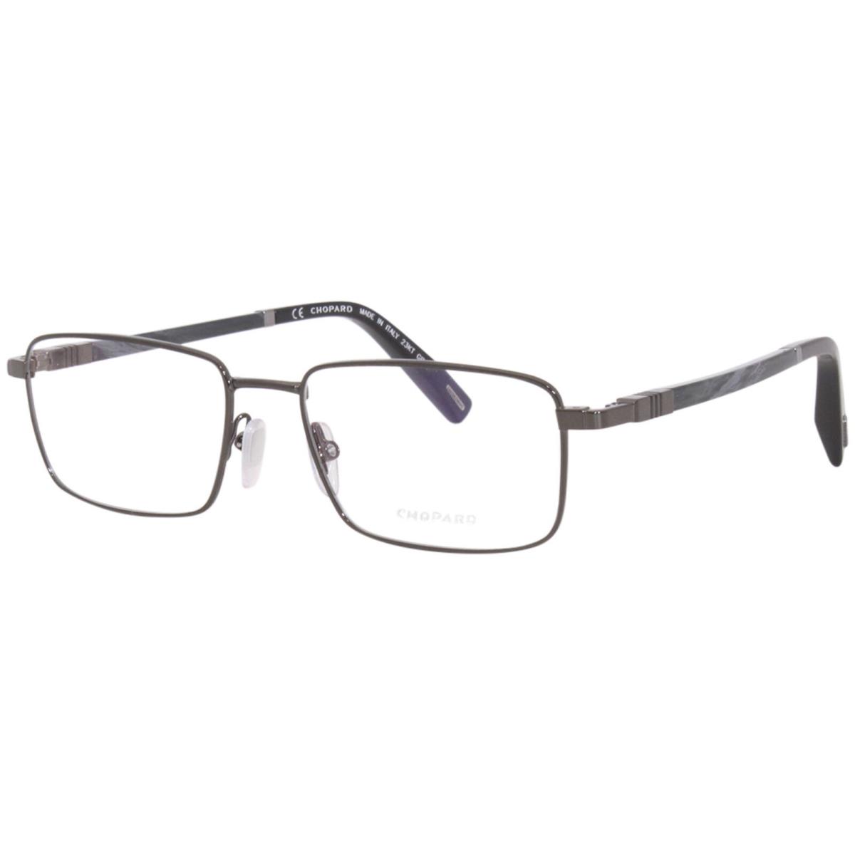 Chopard VCHF28 0568 Eyeglasses Men`s Gunmetal Full Rim Optical Frame 54mm