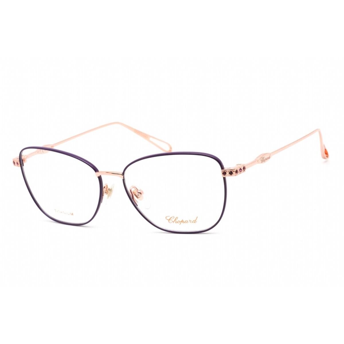 Chopard VCHD52S 08MZ Eyeglasses Shiny Copper Gold Frame 55 Mm