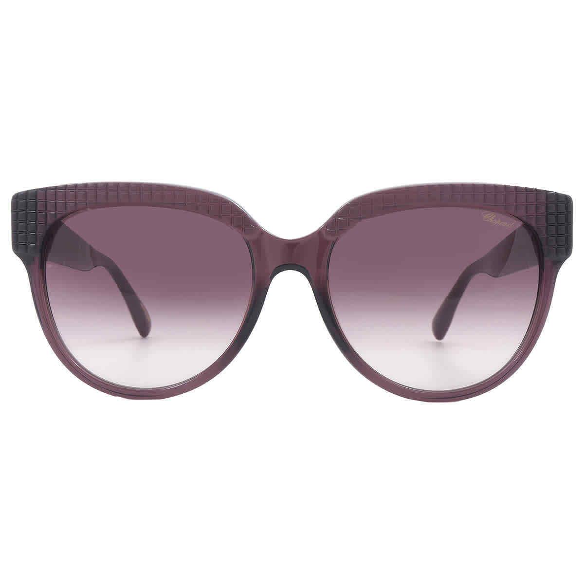 Chopard Brown Gradient Cat Eye Ladies Sunglasses SCH234S 0W48 56 SCH234S 0W48 56